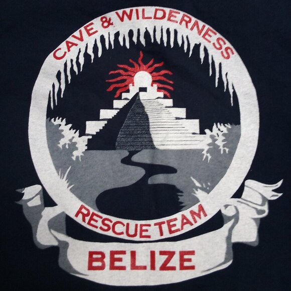 Vintage Cave & Wilderness Rescue Team Belize T-Shirt - Picture 1 of 9